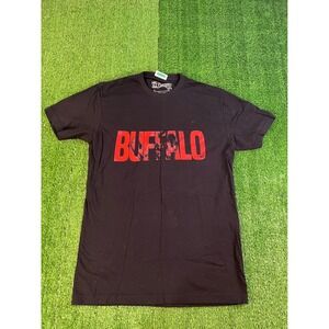 26 Shirts Buffalo NY Graphic Tee Mens MD Black Red Short Sleeve Cotton T-Shirt
